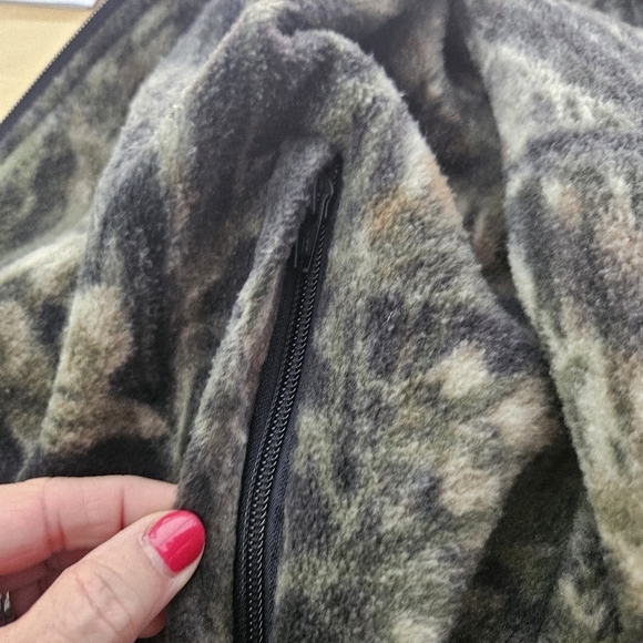 Duxbak Reversible Jacket Men's Large Camo Fleece Anorak Coat Gorpcore - Picture 8 of 13